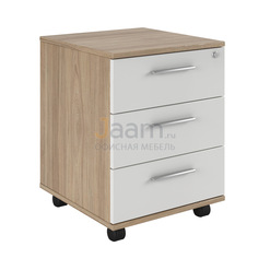 Кабинет руководителя Офисная тумба подкатная с 3 ящиками, глянец AST33931321